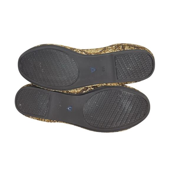 Rothy’s The Loafer Bronze Python Slip-On Flat Shoes Almond Toes Size 9.5 - Picture 8 of 9